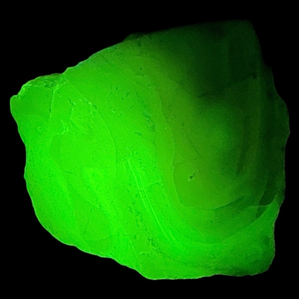 Pink Clear Opalescent Swirled Art Glass‎ Cullet Glowing Manganese Slag  #6GX36